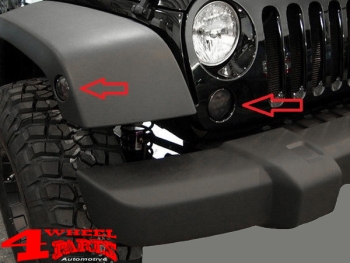 Turn Signal and Frontgrill LED Smoked Wrangler JK year 07-18