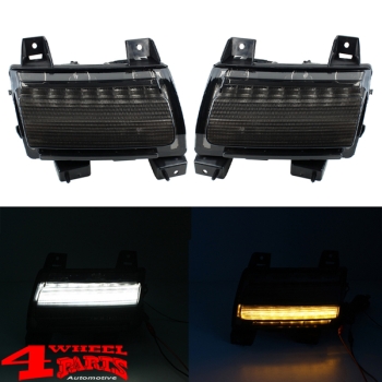 LED Turn Signal Lights Smoked Wrangler JL JT 18-24 Sport