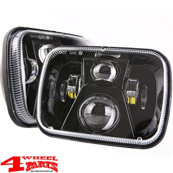 LED Scheinwerfer Paar Black Wrangler YJ 87-95 US