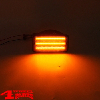 Turn Signal and Frontgrill LED Smoked Wrangler TJ year 97-06