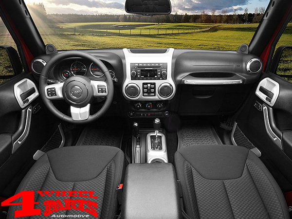Silver Brushed Center Cup Console Manual Transmission Jeep Wrangler JK year 11-18 | 4 Wheel Parts Silver Brushed Center Cup Console Manual Transmission Jeep Wrangler JK year 11-18 | 4 Wheel Parts