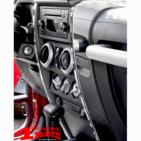 Chrom Styling Armaturenbrett Blenden Innendekor Jeep Wrangler JK Bj. 07-10