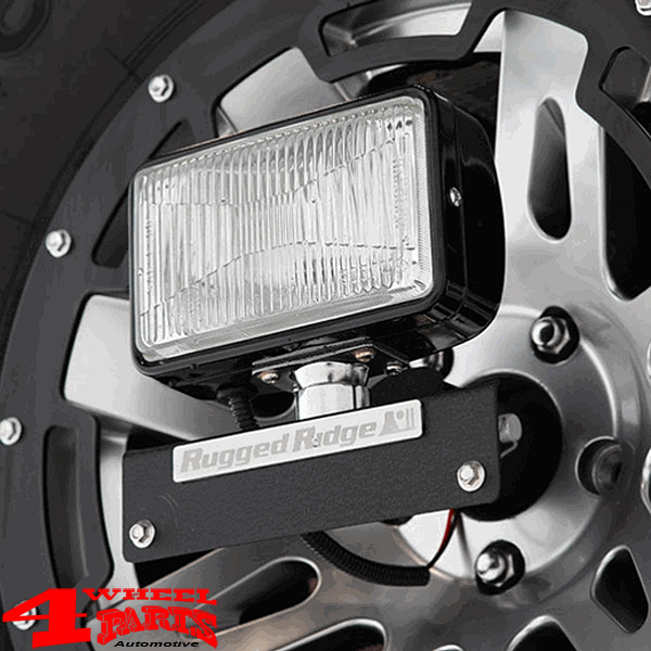 Rear Spare Tire Light Mount License plate number plate Bracket Jeep CJ + Wrangler  YJ TJ JK year 76-18 | 4 Wheel Parts