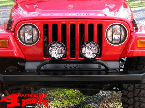 Light Bar Bumper Mounted Black Jeep Wrangler TJ year 97-06 | 4 Wheel Parts