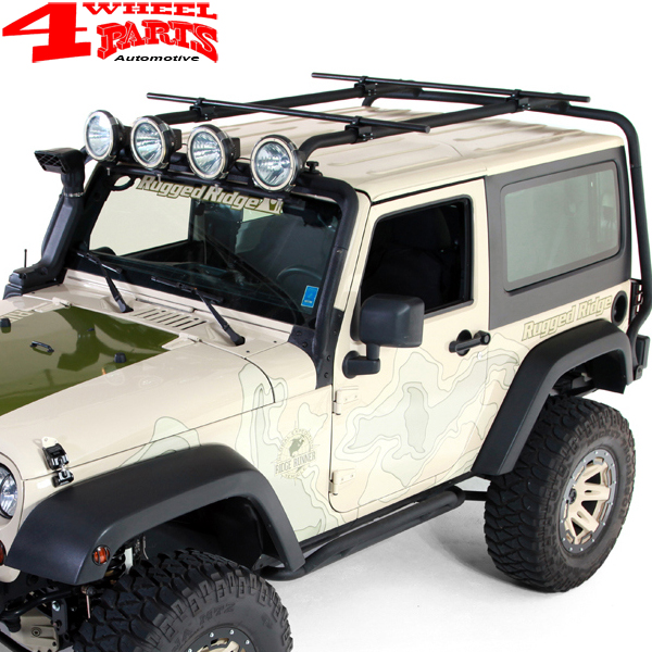 Light Bar Lowering Kit Black Jeep Wrangler JK year 07-18 | 4 Wheel Parts