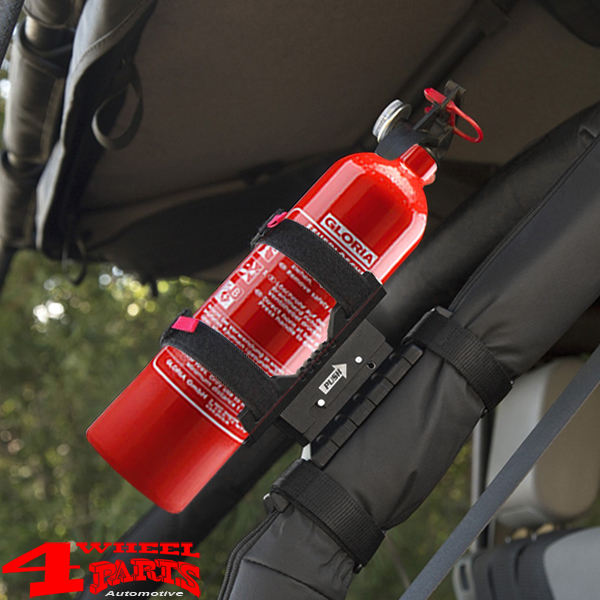 Black Sport Roll Bar Fire Extinguisher Holder for Jeep Wrangler CJ YJ TJ JK JL 