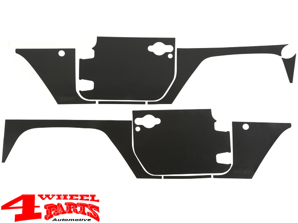 Body Protection Panels magnetic smooth Black Jeep Wrangler JK year 07-18 2- doors | 4 Wheel Parts