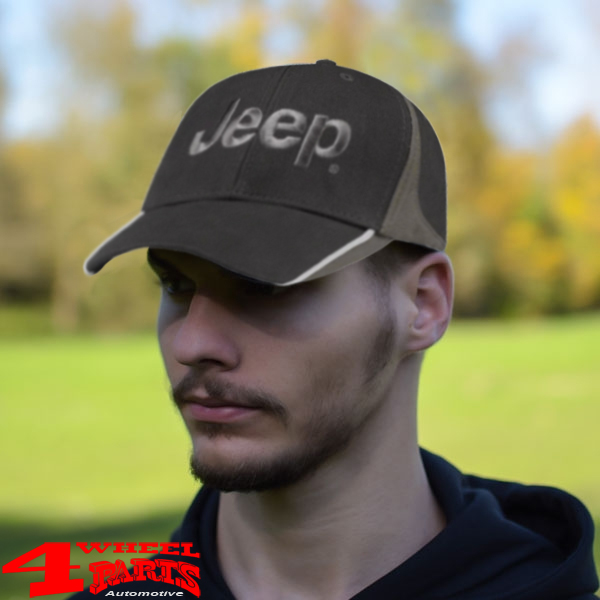 Base Cap Jeep Logo embroidery in 