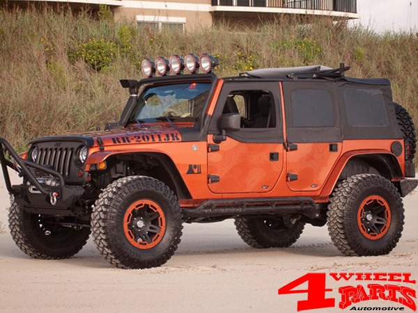 Upper Half Door Skins Pair Front Jeep Wrangler JK year 07-18 2- or 4-doors  | 4 Wheel Parts