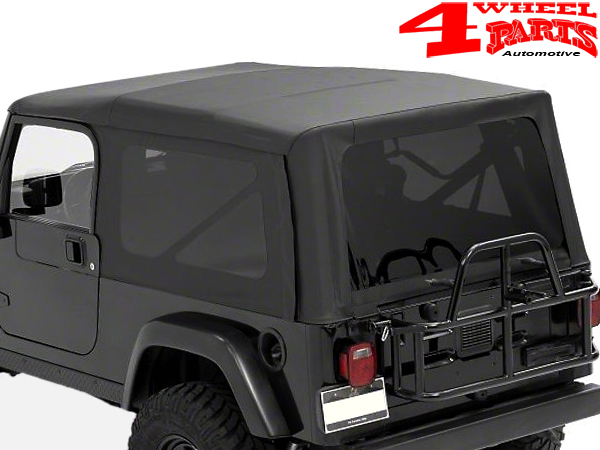 Replacement Soft Top with tinted Windows Black Diamond Jeep Wrangler TJ Unlimited LJ year 04-06 | 4 Wheel Parts Replacement Soft Top with tinted Windows Black Diamond Jeep Wrangler TJ Unlimited LJ year 04-06 | 4 Wheel Parts