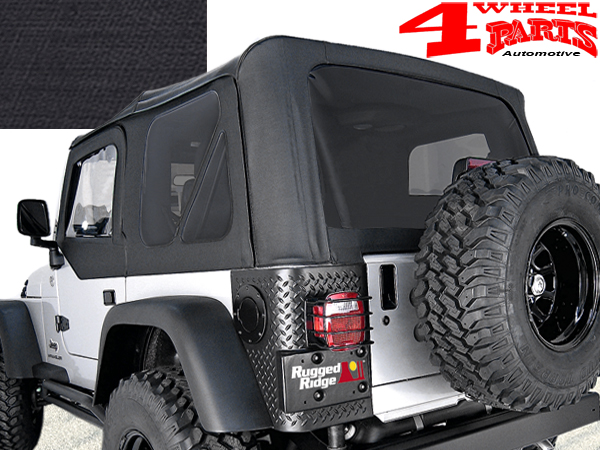 Replacement Soft Top with Door Skins and with tinted windows Black Diamond Jeep Wrangler TJ year 97-06ack Diamond Jeep Wrangler TJ year 03-06 | 4 Wheel Parts Replacement Soft Top with Door Skins and with tinted windows Black Diamond Jeep Wrangler TJ year 97-06ack Diamond Jeep Wrangler TJ year 03-06 | 4 Wheel Parts
