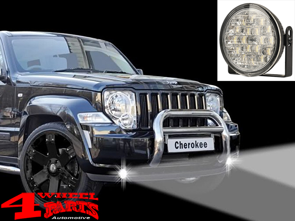 Universelles LED Tagfahrlicht Set rund für Jeep Wrangler Cherokee