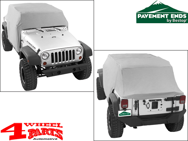 Trail Cover Pavement Ends Jeep Wrangler JK year 07-18 4-doors