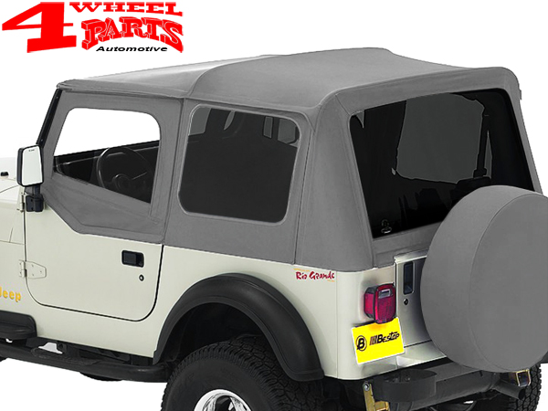 Replacement Soft Top Gray Denim Tinted Windows Bestop Yj Year 88 95
