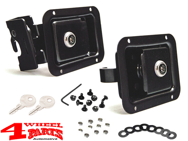 Half Door Paddle Handle Latch Kit Bestop Jeep CJ + Wrangler YJ year 80-95 |  4 Wheel Parts