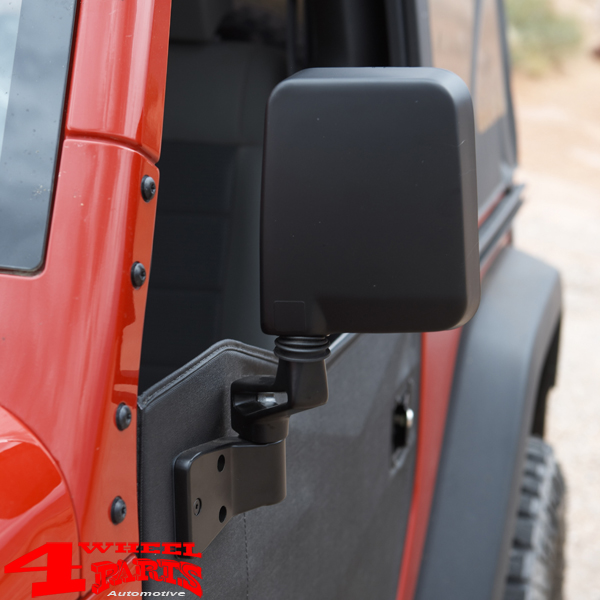 Mirror Relocation Bracket for Half Doors from Bestop Jeep CJ + Wrangler YJ  TJ year 76-06 | 4 Wheel Parts