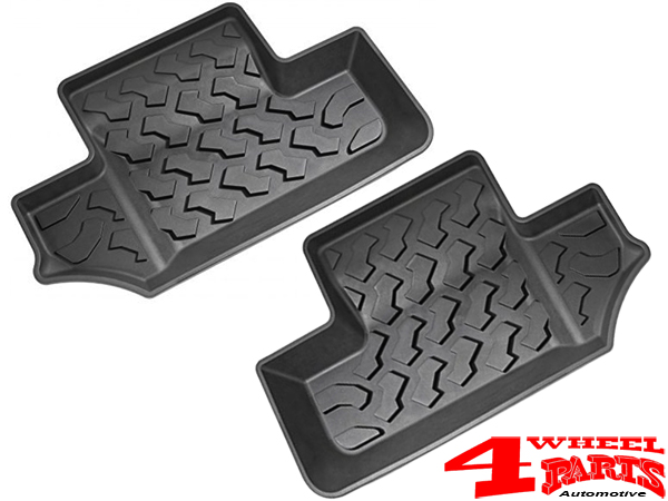 Floor Liner Floormats Pair Rear from Bestop Jeep Wrangler JK year 11-18  2-doors | 4 Wheel Parts