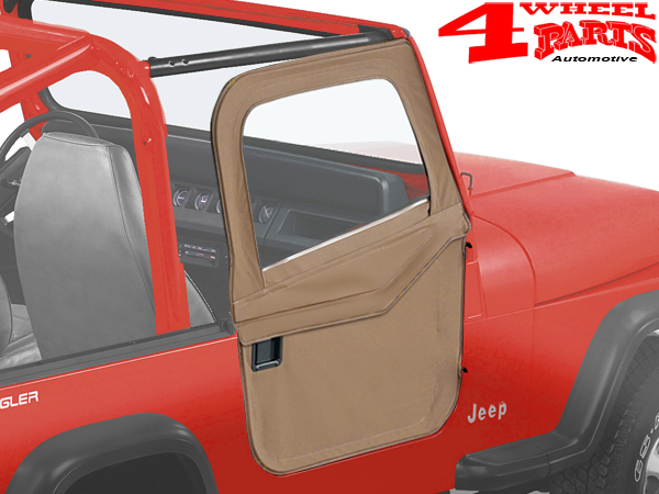 2-Piece Doors Pair Spice Denim Bestop Jeep CJ + Wrangler YJ year 80-95 | 4  Wheel Parts