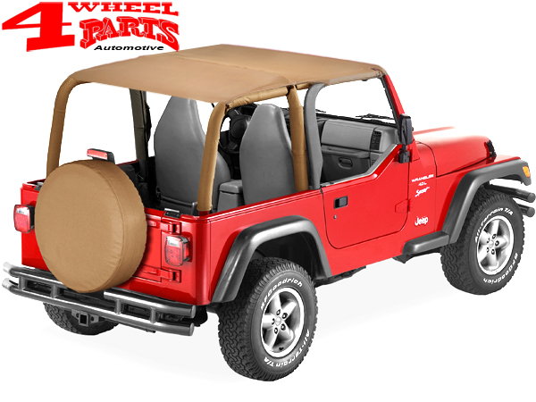 Safari Header Bikini Top Strapless Spice Denim Bestop Jeep Wrangler TJ year  97-02 | 4 Wheel Parts