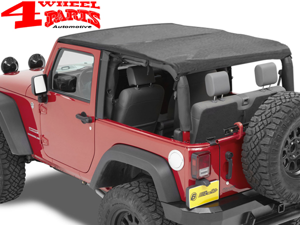 Safari Bikini Top Cable-Style Mesh Bestop Jeep Wrangler JK year 10-18 2- doors | 4 Wheel Parts