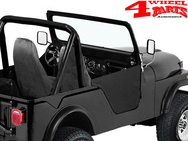 Half Doors Pair Black Crush Bestop Jeep Cj5 Cj6 M38a1 Year 55 75