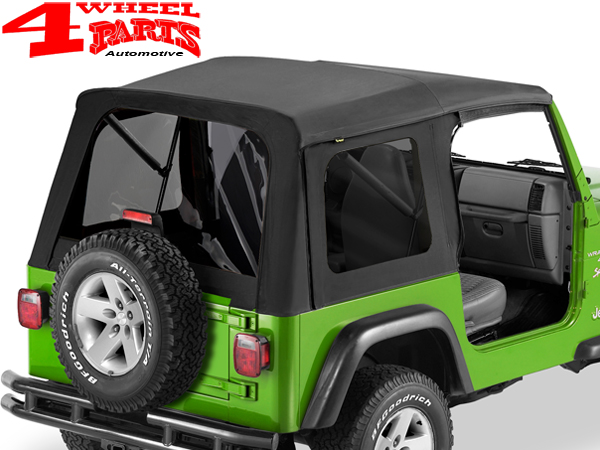 Supertop Soft Top Black Denim with tinted Windows Jeep Wrangler TJ year 97- 06 | 4 Wheel Parts