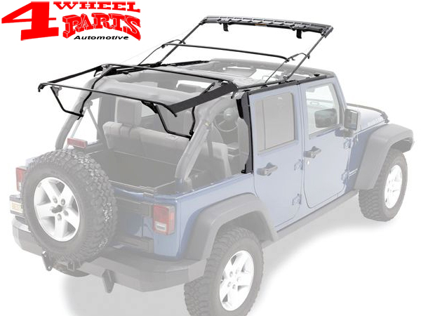 Supertop NX Soft Top Bestop Black Twill Textil 3-layer Jeep Wrangler JK  Unlimited year 07-18 4-doors | 4 Wheel Parts
