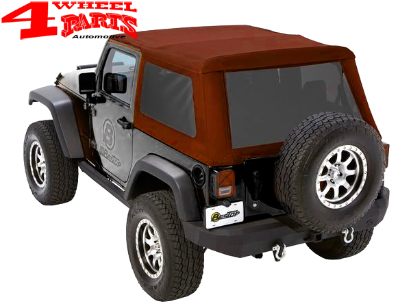 Trektop NX Glide Soft Top Bestop Crushed Red Pepper Jeep Wrangler