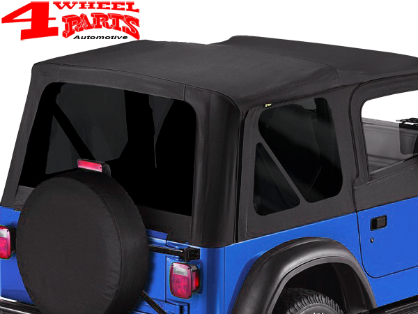 Replacement Tinted Window Kit for Factory Soft Top Black Diamond Jeep  Wrangler TJ year 03-06 | 4 Wheel Parts