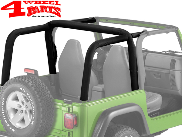 Roll Bar Sport Cover Black Denim Bestop Jeep Wrangler TJ year 97-02 | 4  Wheel Parts