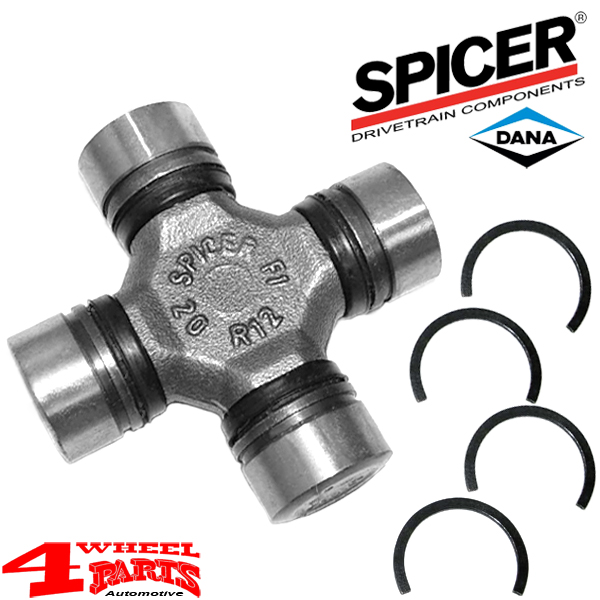 U-Joint for Front Axle from Spicer Jeep CJ + Willys + Wrangler YJ +  Cherokee XJ year 41-99 | 4 Wheel Parts