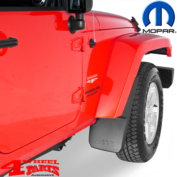 Molded Splash Guard Pair Front from Mopar Jeep Wrangler JK year 07-18 | 4  Wheel Parts