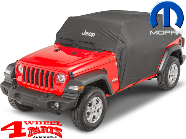 Cab Car Cover with Jeep Logo from Mopar Jeep Wrangler JL Unlimited year  18-23 4-doors | 4 Wheel Parts