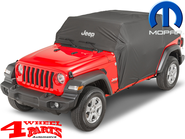 Cab Car Cover with Jeep Logo Mopar Wrangler JL 18-23 4-doors