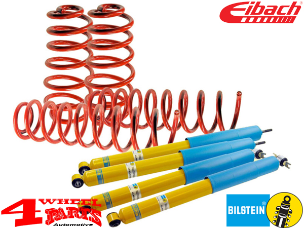 Suspension System Lift Kit with Eibach Springs + Bilstein Bilstein Gas  Pressure Shocks with TÜV +30mm Jeep Wrangler JK Unlimited year 07-18  4-doors | 4 Wheel Parts