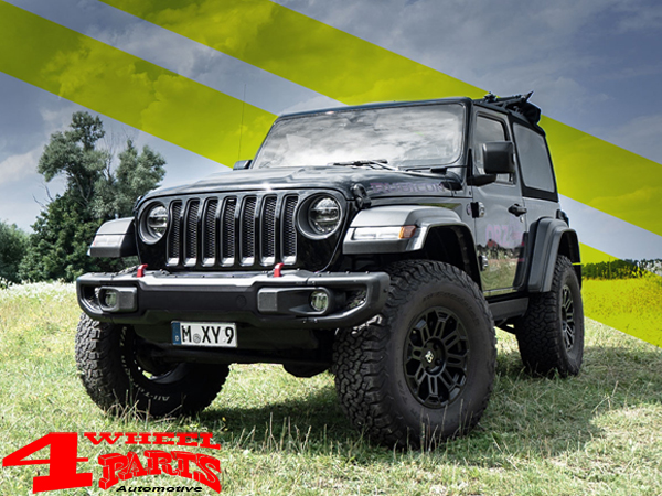 Extended Fender Flares 4 Piece 38mm with TÜV Jeep Wrangler JL year 18-23 |  4 Wheel Parts
