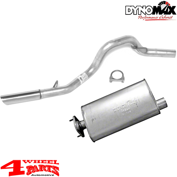 Tail Pipe Muffler Exhaust Kit Jeep Wrangler TJ year 00-06 with 4,0 L 6 Cyl.  Engine | 4 Wheel Parts