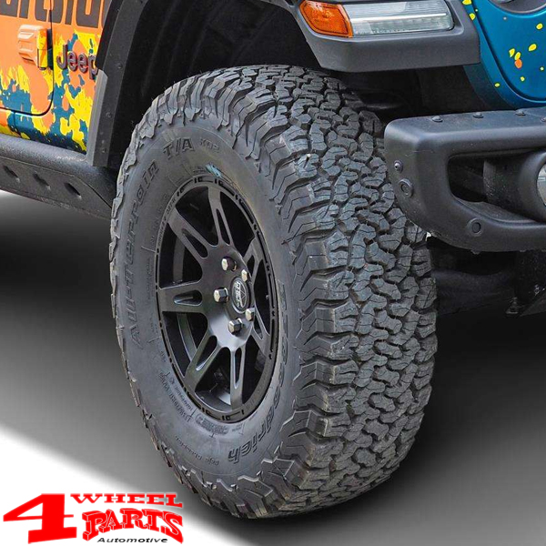 Aluminum Wheel Set W-TEC Black Edition Matt 8,5x17 ET +30 Complete 