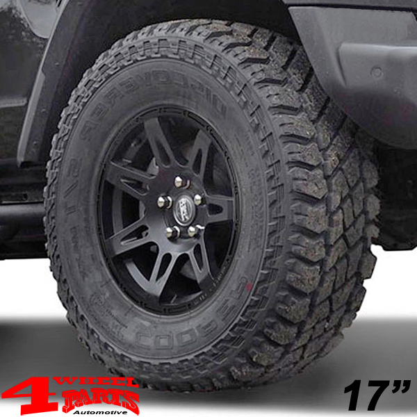 Aluminum Wheel Set W-TEC Extreme Black Edition 8,5x17 ET +30 