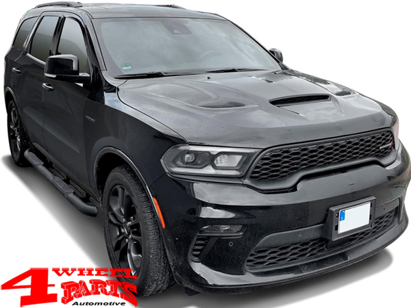 Schwellerrohre O 76 rund Stahl texturiert schwarz pulverbeschichtet Dodge Durango WD Bj. 11 21 4 Wheel Parts