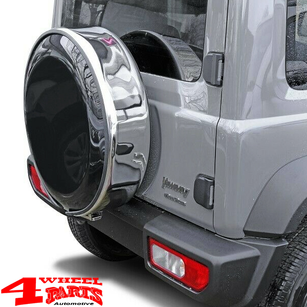 Spare Tire Cover Stainless Steel polished lockable 205 70R15 Suzuki Jimny FJ GJ year 98 Suzuki Samurai 4 Wheel Parts
