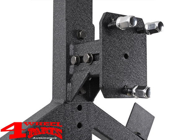 HD Tire Carrier up to 35 inch wheel with Rear Bumper textured Jeep 