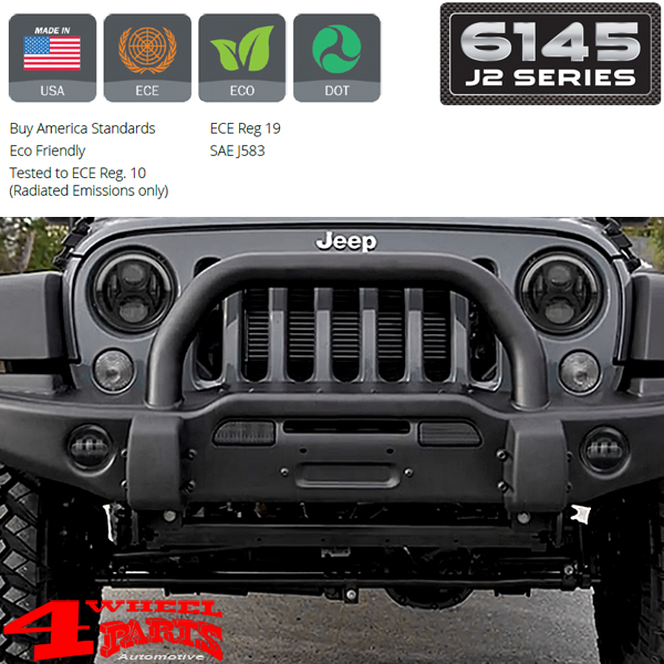 2x Nebelscheinwerfer + LED-Tagfahrlichter Jeep Wrangler JK, Grand Cherokee,  Dodge Charger und Journey – RUND