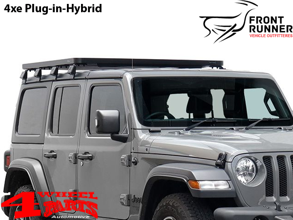 Overhead Roof Rack Slimline II Half Size Tray from Front Runner Jeep  Wrangler JL Unlimited year 21-22 4-doors with Hard Top 4xe Plug-in-Hybrid  mit Hardtop | 4 Wheel Parts