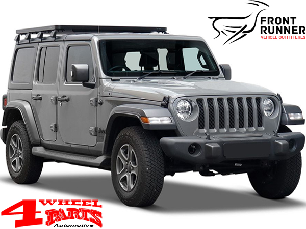 Overhead Roof Rack Slimline II Half Size Tray from Front Runner Jeep  Wrangler JL Unlimited year 21-22 4-doors with Hard Top 4xe Plug-in-Hybrid  mit Hardtop | 4 Wheel Parts