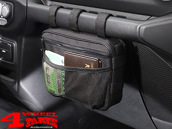 Organizer Storage Bag on Grab Handle Bar Glove Compartment Box Jeep CJ +  Wrangler YJ TJ JK JL year 76-22 2- or 4 doors + Gladiator JT year 19-22 | 4  Wheel Parts