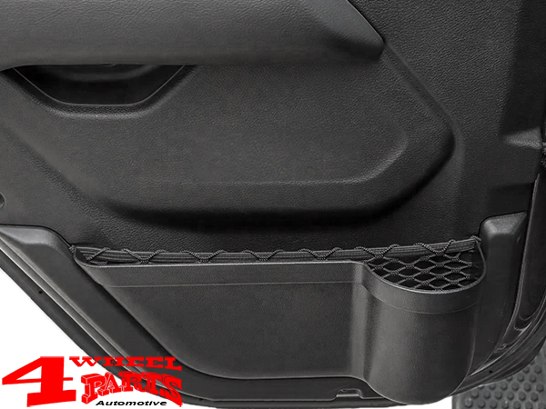 4-piece Cup Holder set with storage compartment on the Doors Jeep Wrangler  JL Unlimited year 18-23 + Gladiator JT year 19-23 4-doors | 4 Wheel Parts