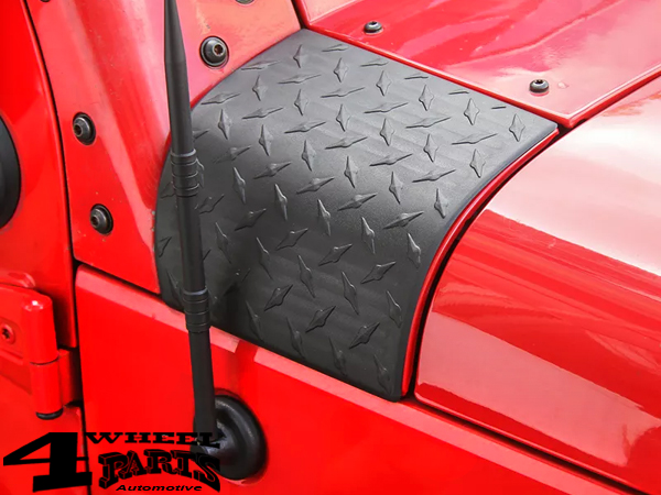 Body Armor Cowl Set 2 pce. Black Jeep Wrangler JK year 07 18