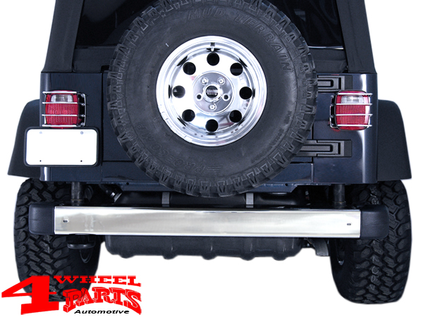 Rear Bumper Stainless Steel polished Jeep Wrangler TJ year 97-06 | 4 Wheel  Parts