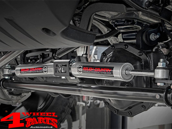 Steering Stabilizer Heavy Duty for Suspension Lift Duty Dual Kit Rough Country Jeep Wrangler JL year 18-23 | 4 Wheel Parts Steering Stabilizer Heavy Duty for Suspension Lift Duty Dual Kit Rough Country Jeep Wrangler JL year 18-23 | 4 Wheel Parts
